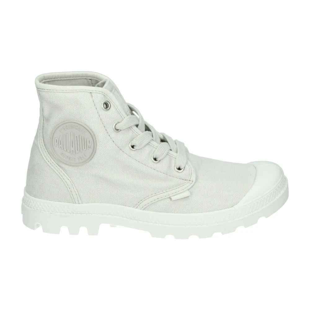 Palladium Sportieve Mid Rubberen Zool Schoenen Dames Schoenen Grijs