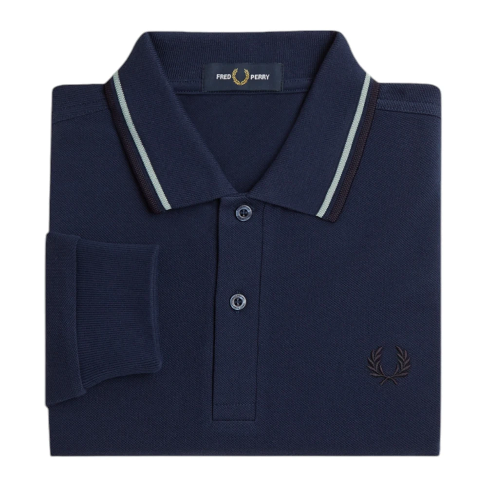 Fred Perry Blauwe Twin Tipped Polo Shirt Blue Heren