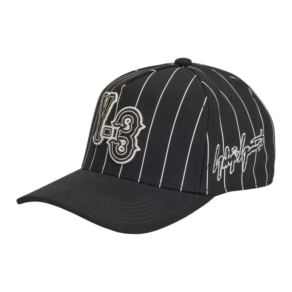 Y-3 Uomo Nero Pinstripe Cap