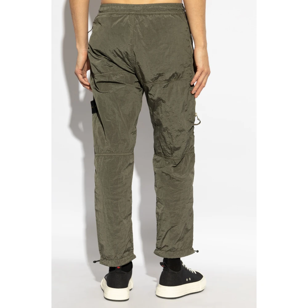 Stone Island Broek met logo Green Heren