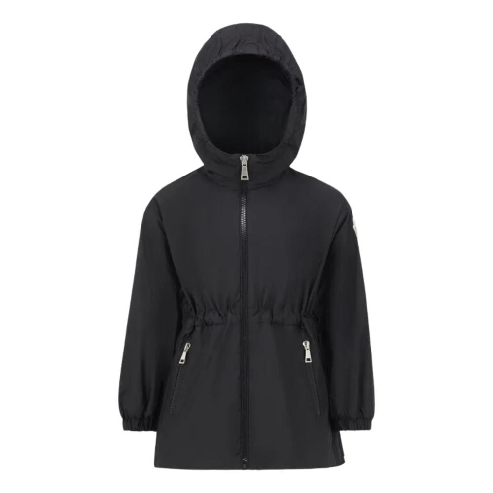 Moncler Svart Vattentät Parkas Jacka Black, Flicka