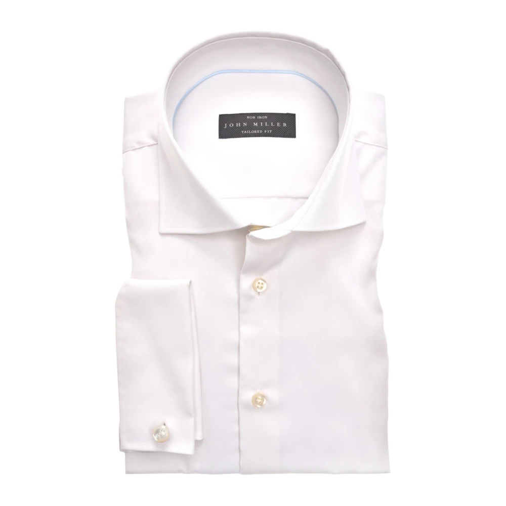 John Miller Wit Business Overhemd Lange Mouw White Heren