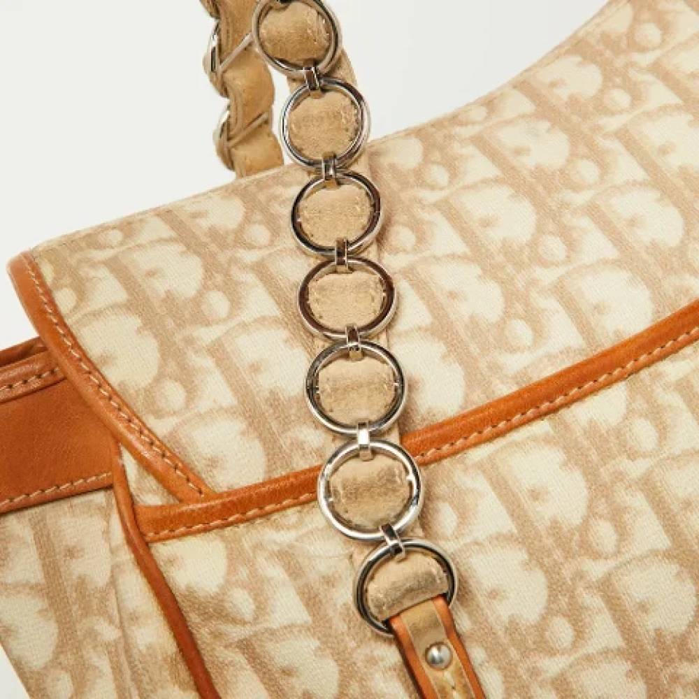 Dior Vintage Pre-owned Leather dior-bags Beige Dames