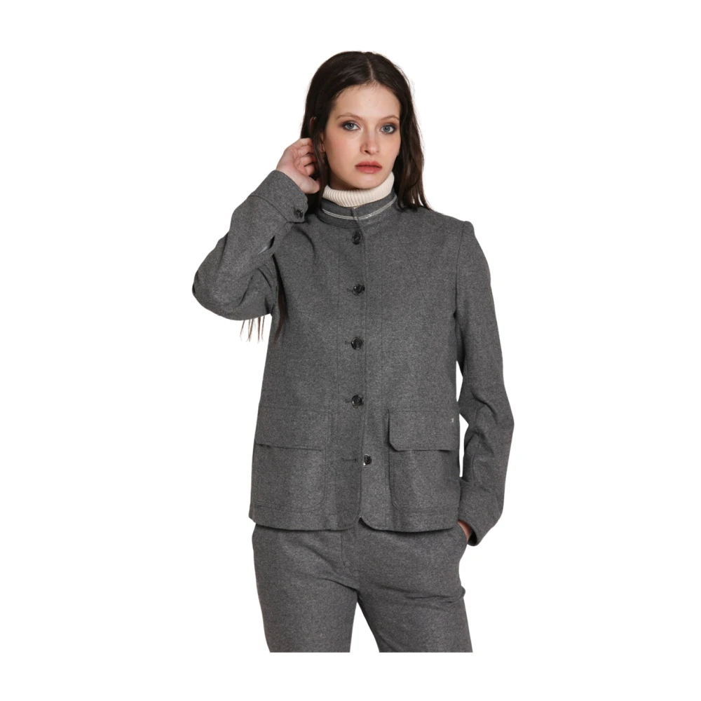 Mason's Vrouw Grijs Jassen Dames, Xs, Wol, Karen New Jacket