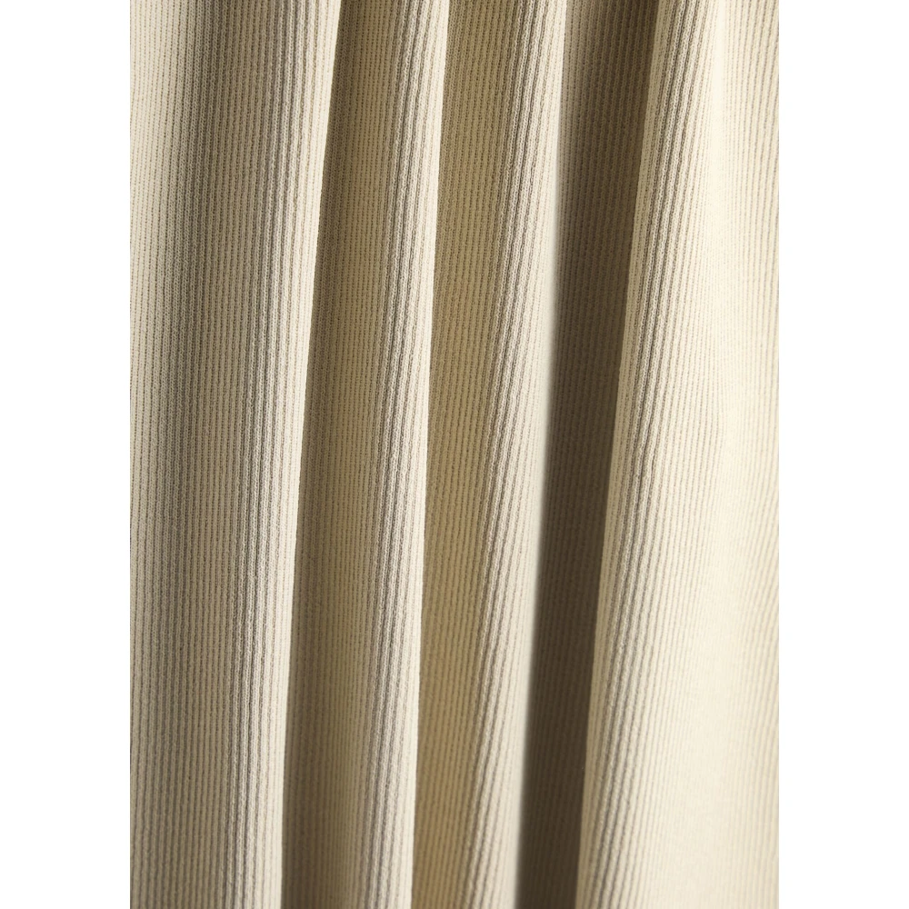 Max Mara Verlengde Top met Zijdelingse Splitjes Beige Dames