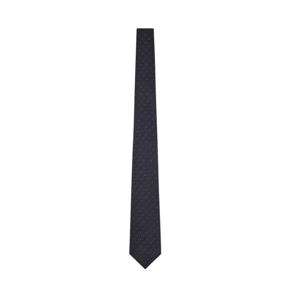 Emporio Armani Blue Jacquard Tie - Male - Ties - One Size - Accessories