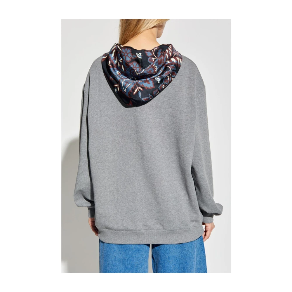 ETRO Cut Sew Hoodies in Grijs Gray Dames