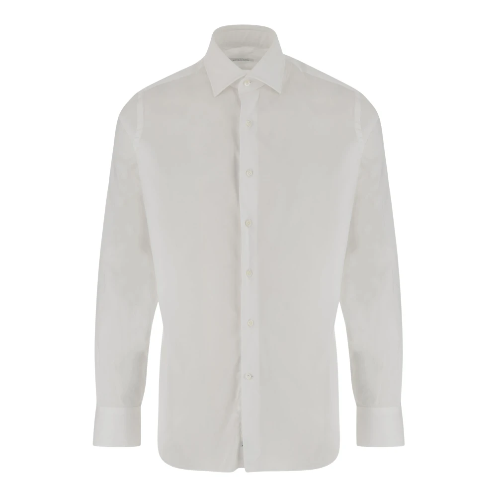 Alessandro Gherardi Men's White Stretch Cotton Blend Shirt