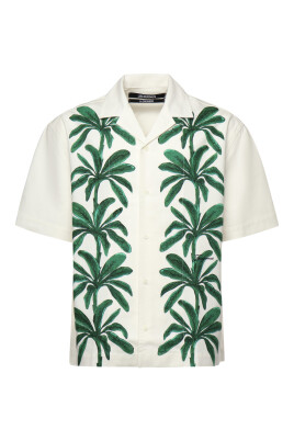 chemise-verte-oversize-a-col-camp