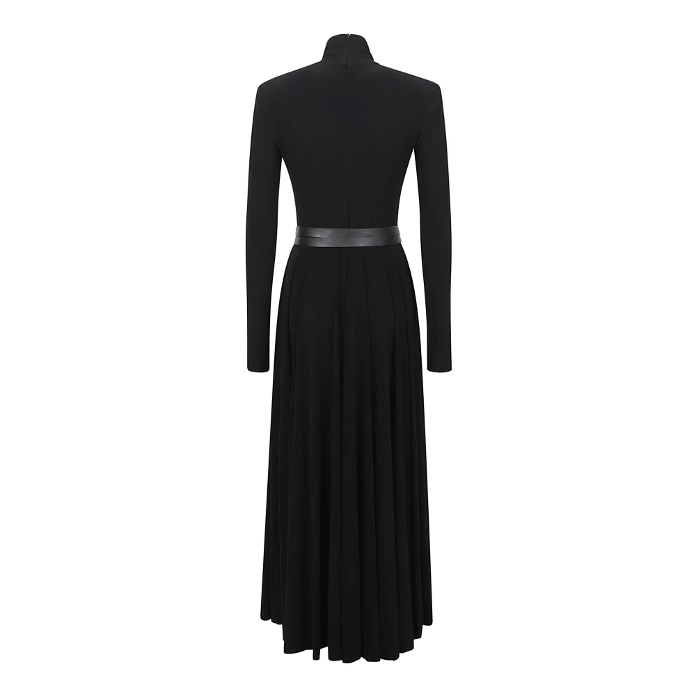 Norma Kamali Zwarte jurken met polyester en spandex Black Dames