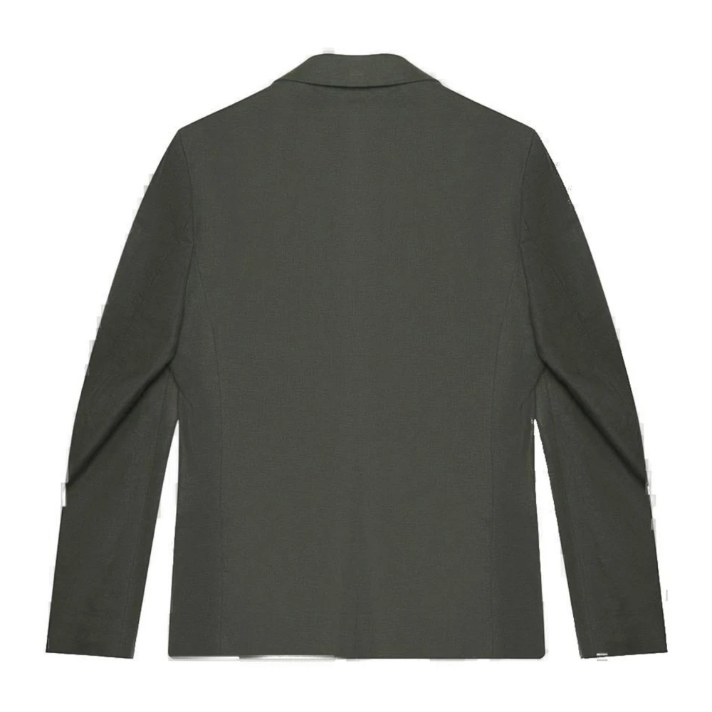 Antony Morato Groene Linen-Blend Blazer Knoopsluiting Green Heren