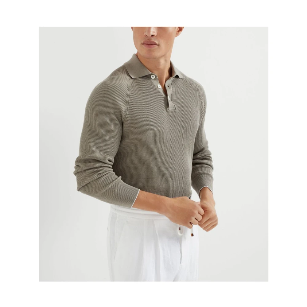 BRUNELLO CUCINELLI Luxe Sweaters Collectie Gray Heren