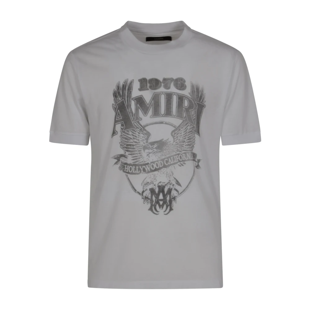 Amiri Men's White T-Shirts, M, Eagle Tee