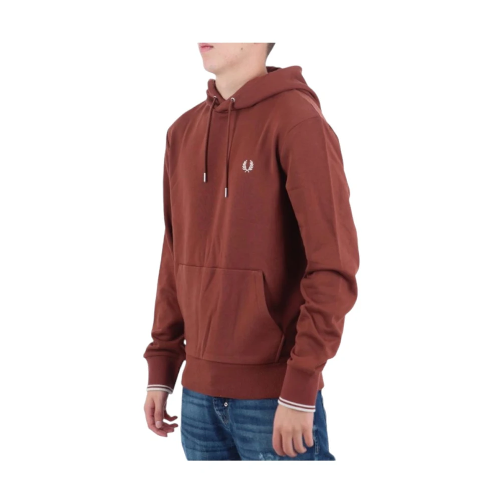 Fred Perry Stijlvolle Sweatshirt voor Mannen Brown Heren