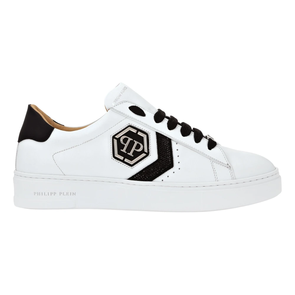 Philipp Plein Women's White Sneakers, 3 Uk, Arrow Force Low-Top Trainers