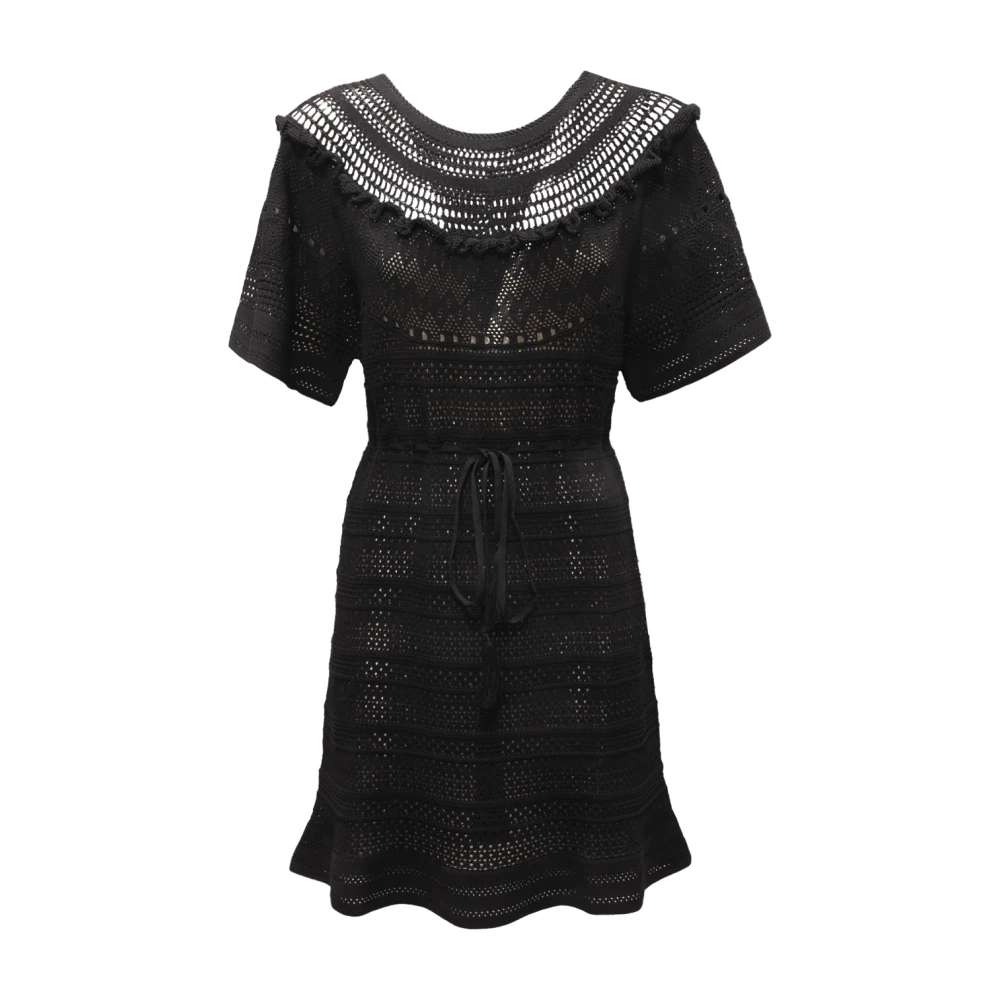 Twinset Women's Black Knitted Dress In - Knitted Dresses - Xs - Dresses