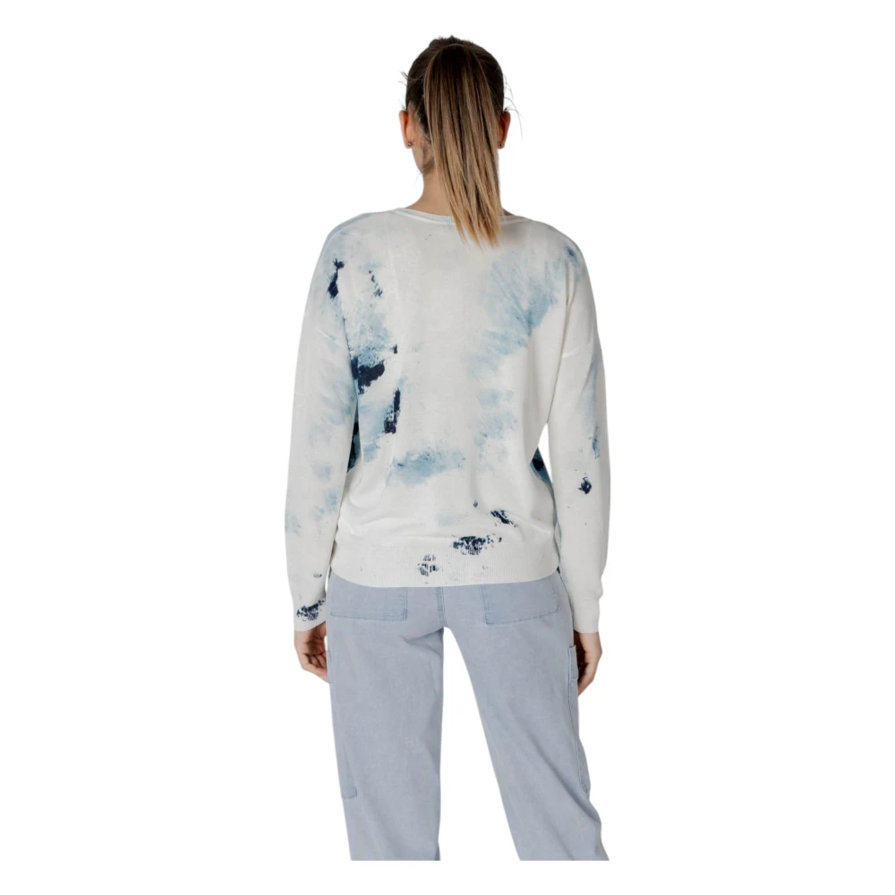Desigual Breigoed Collectie met Viscose en Linnen White Dames