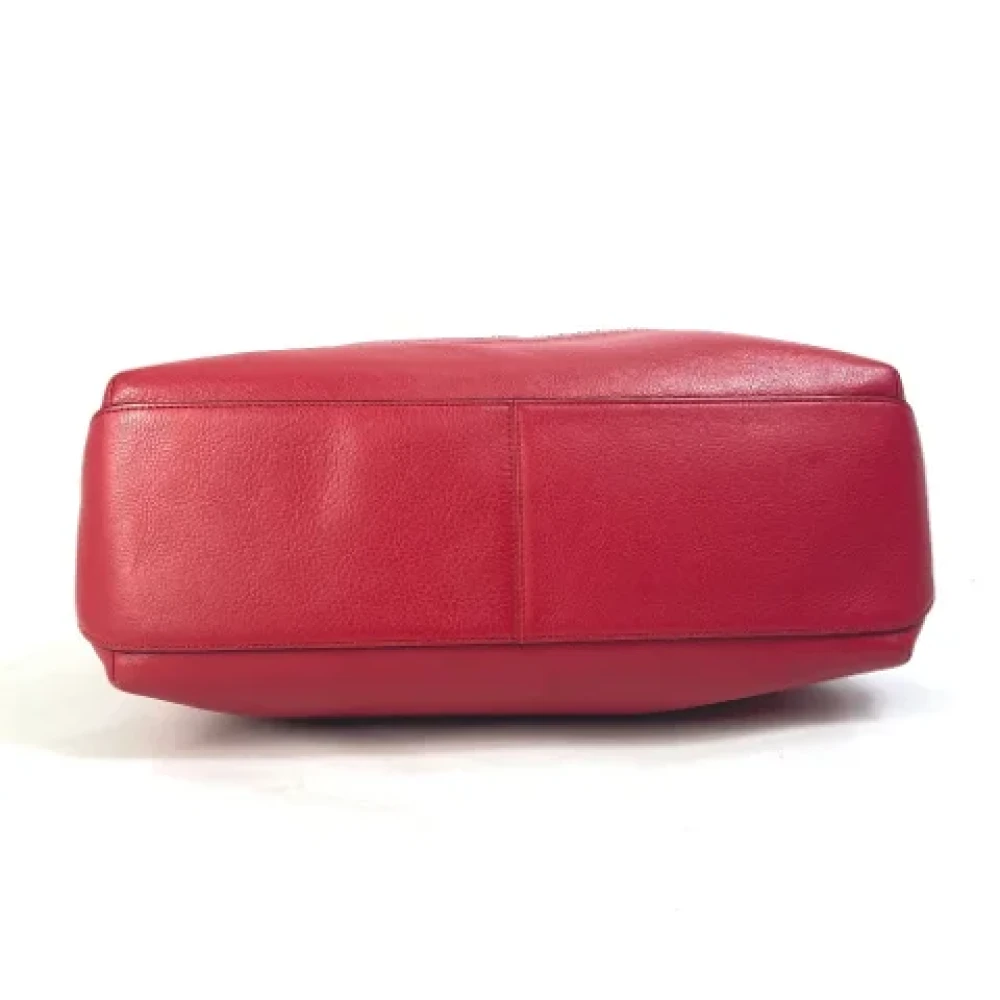 Coach Pre-owned Leather handbags Red Dames