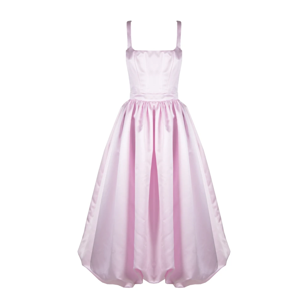 Pink Prinsesse Ballon Midi Kjole