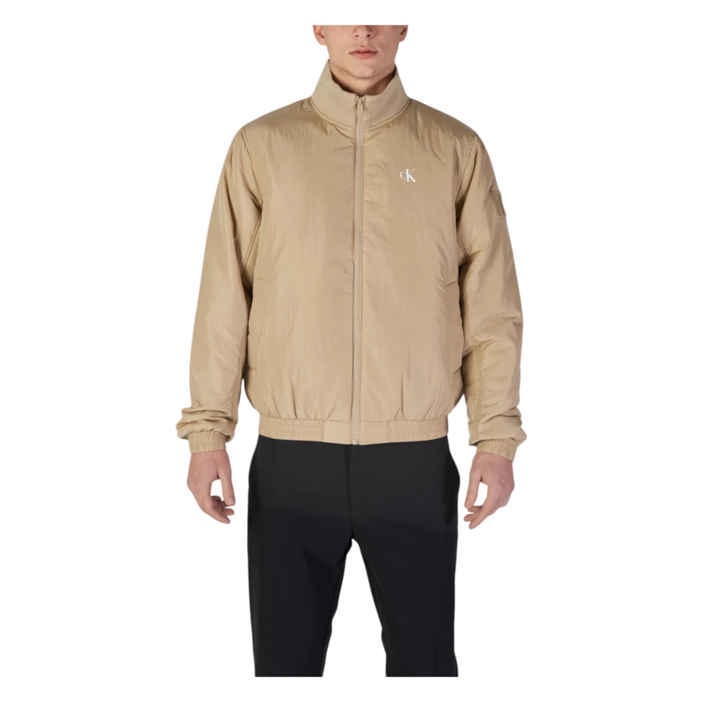 Calvin Klein Jeans Mannen Herfst Winter Jassen Collectie Beige Heren
