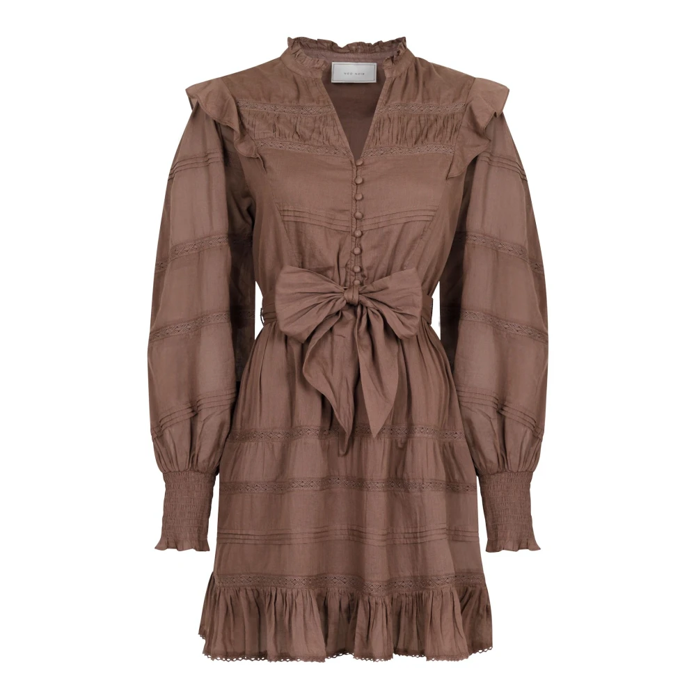 Salli S Voile Dress - Light Brown