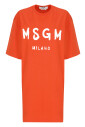 robe-en-coton-orange-avec-logo