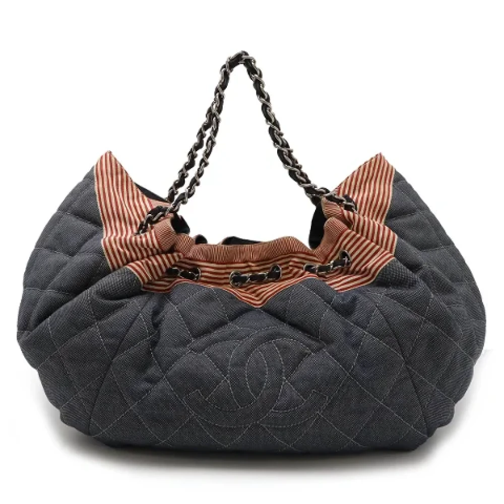 Chanel Vintage Pre-owned Denim chanel-bags Blue Dames