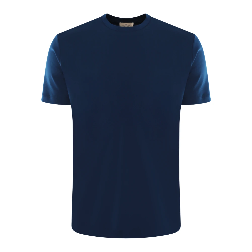 Valenza Interlock Supima T-shirt in wit Blue Heren