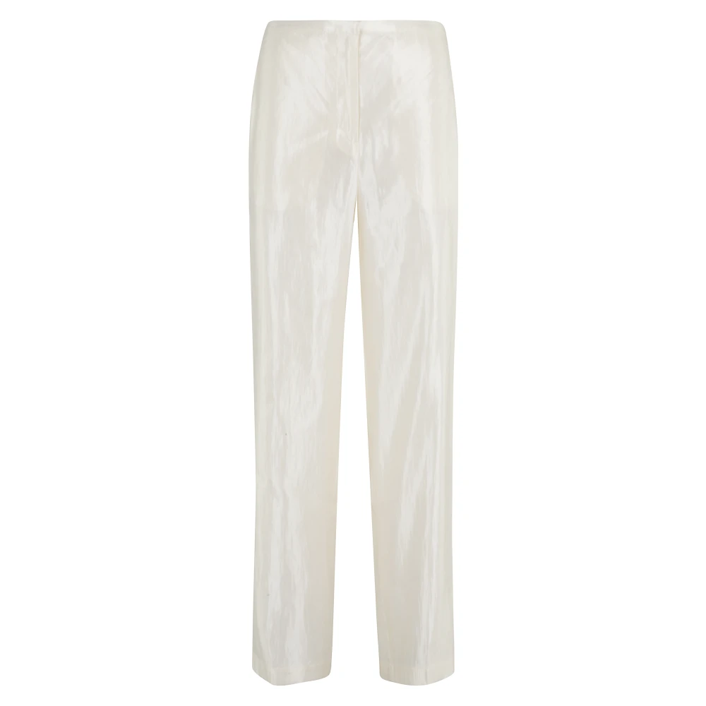 Loulou Studio Op Maat Gemaakte Broeken White Dames