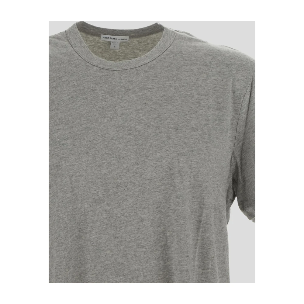 James Perse Klassiek Katoenen T-shirt Gray Heren
