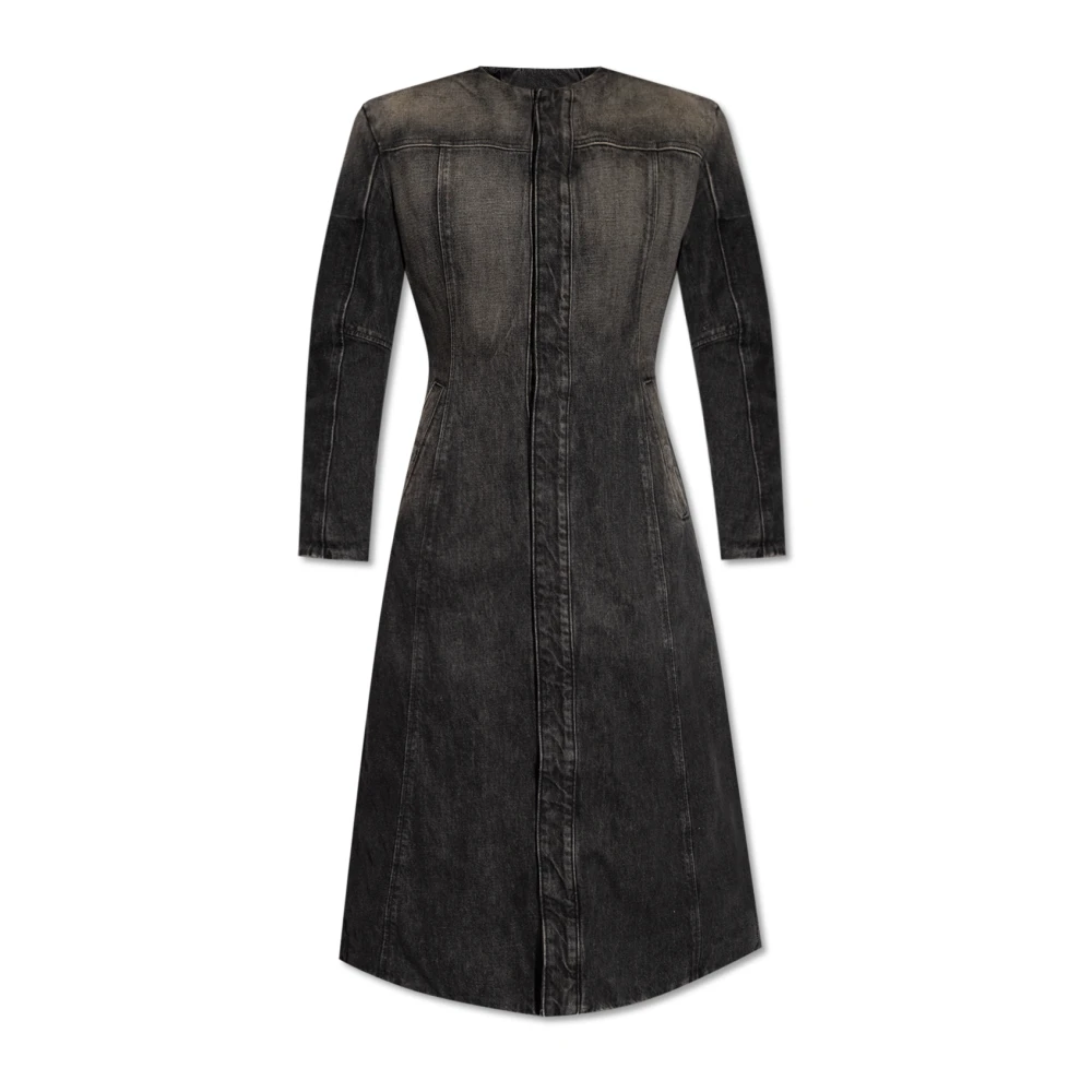 Diesel Vrouw Zwart Kleedjes Dames, M, Denim, De-Sy-S` Denim Jurk