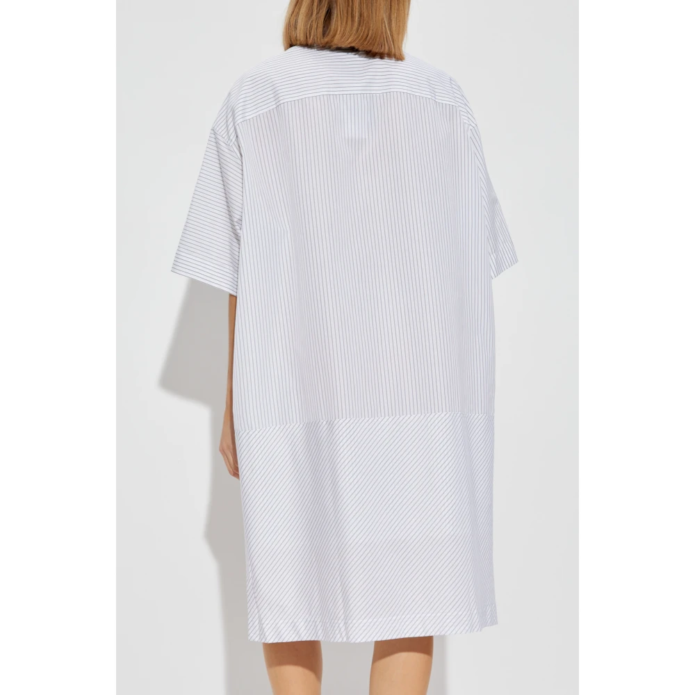JW Anderson Jurk met gestreept patroon Gray Dames