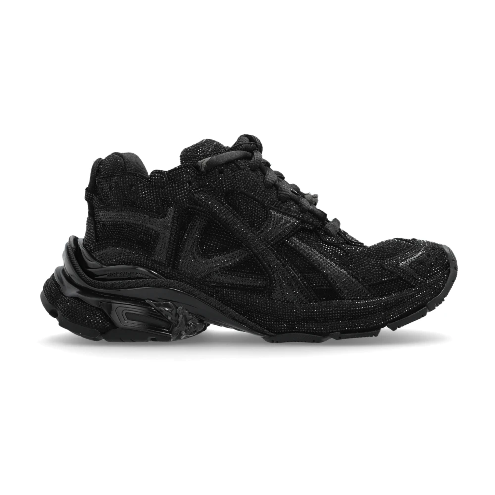 Balenciaga Hardloopschoenen met fonkelende kristallen Dames Schoenen Zwart