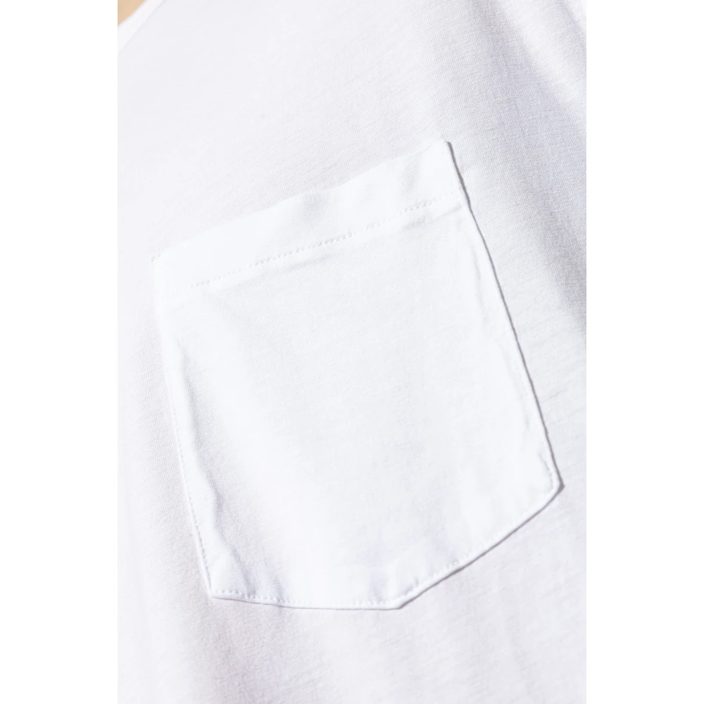 Officine Générale T-shirt met zak White Heren