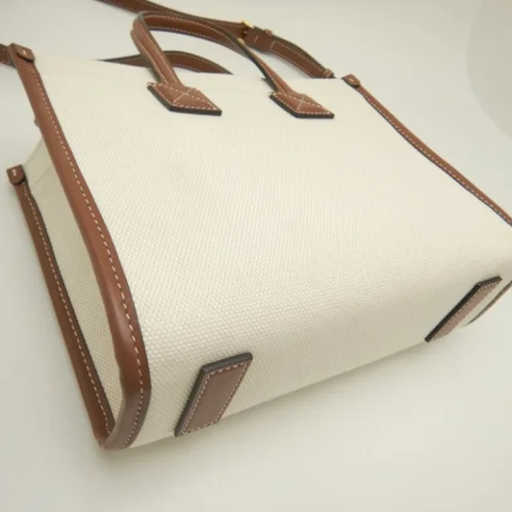 Burberry Vintage Pre-owned Leather totes Beige Dames