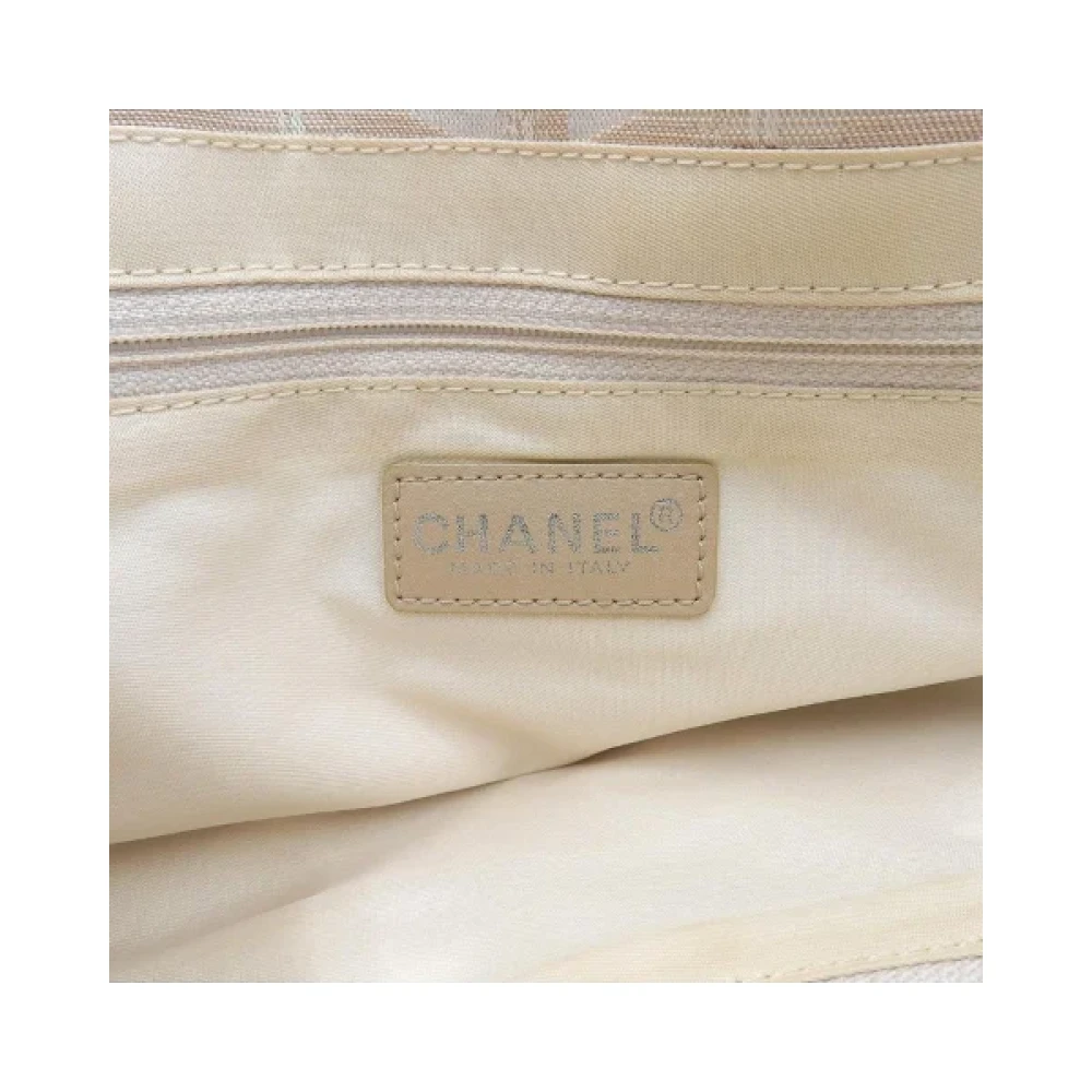 Chanel Vintage Pre-owned Fabric chanel-bags Beige Dames