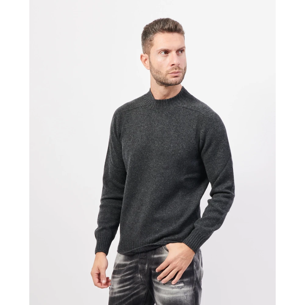 Gran Sasso Alpaca en kasjmier trui in grijs Gray Heren