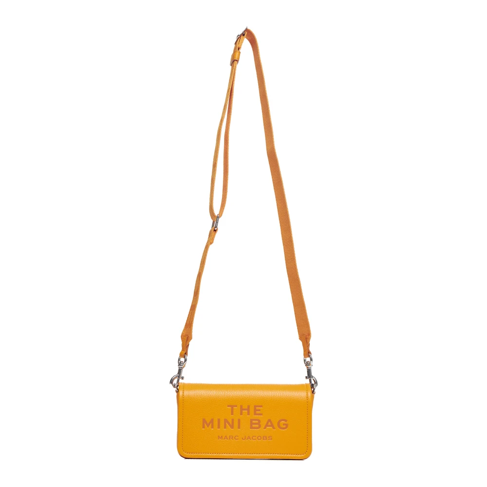 Marc Jacobs Tangerine Leren Mini Crossbody Tas Orange Dames