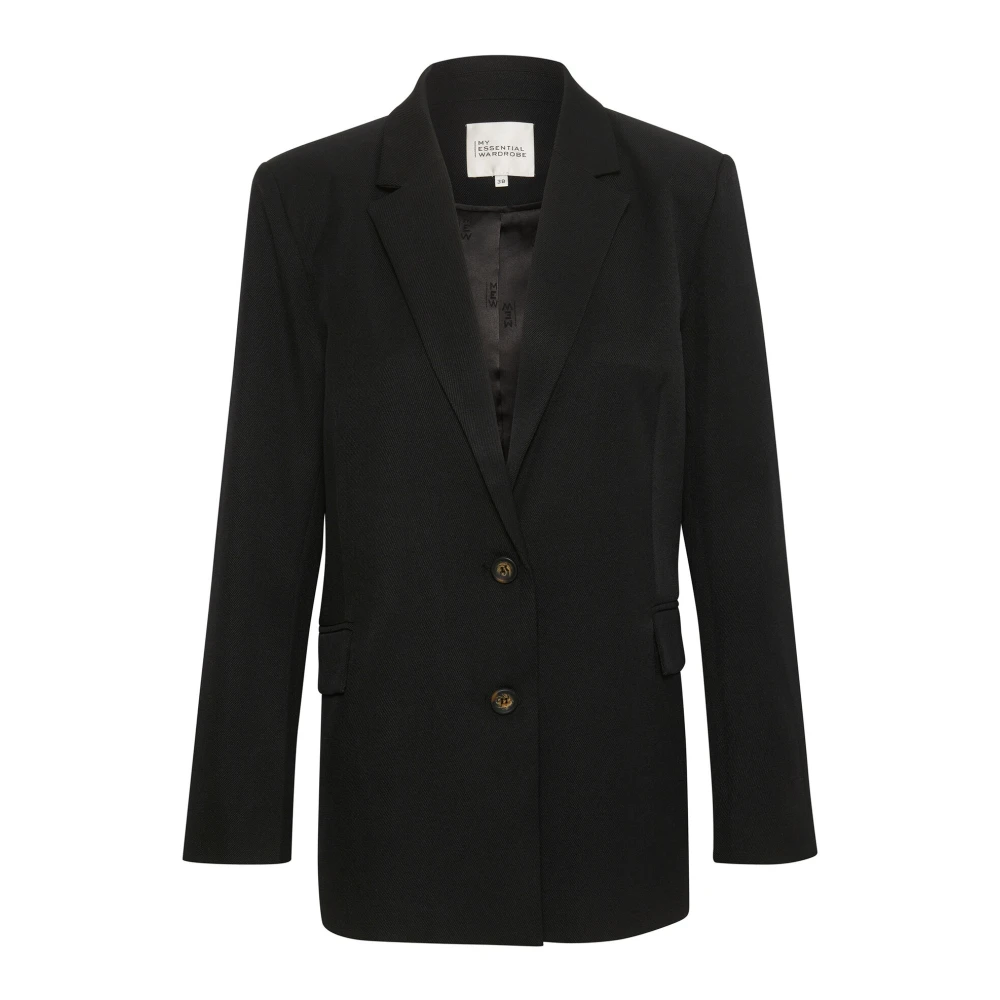 My Essential Wardrobe Klassieke Disamw Blazer Jas in Zwart Black Dames