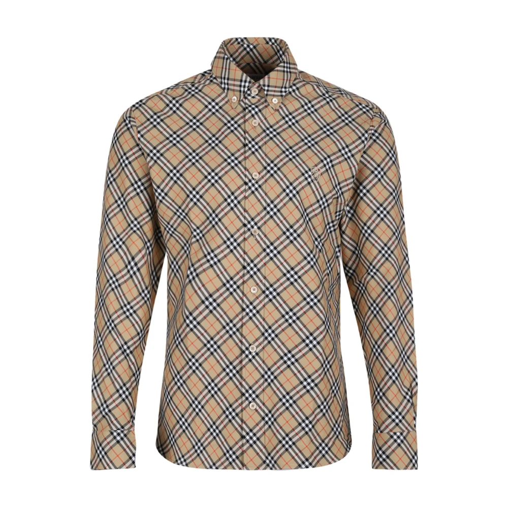 Burberry Stijlvolle Overhemden Collectie Beige Heren