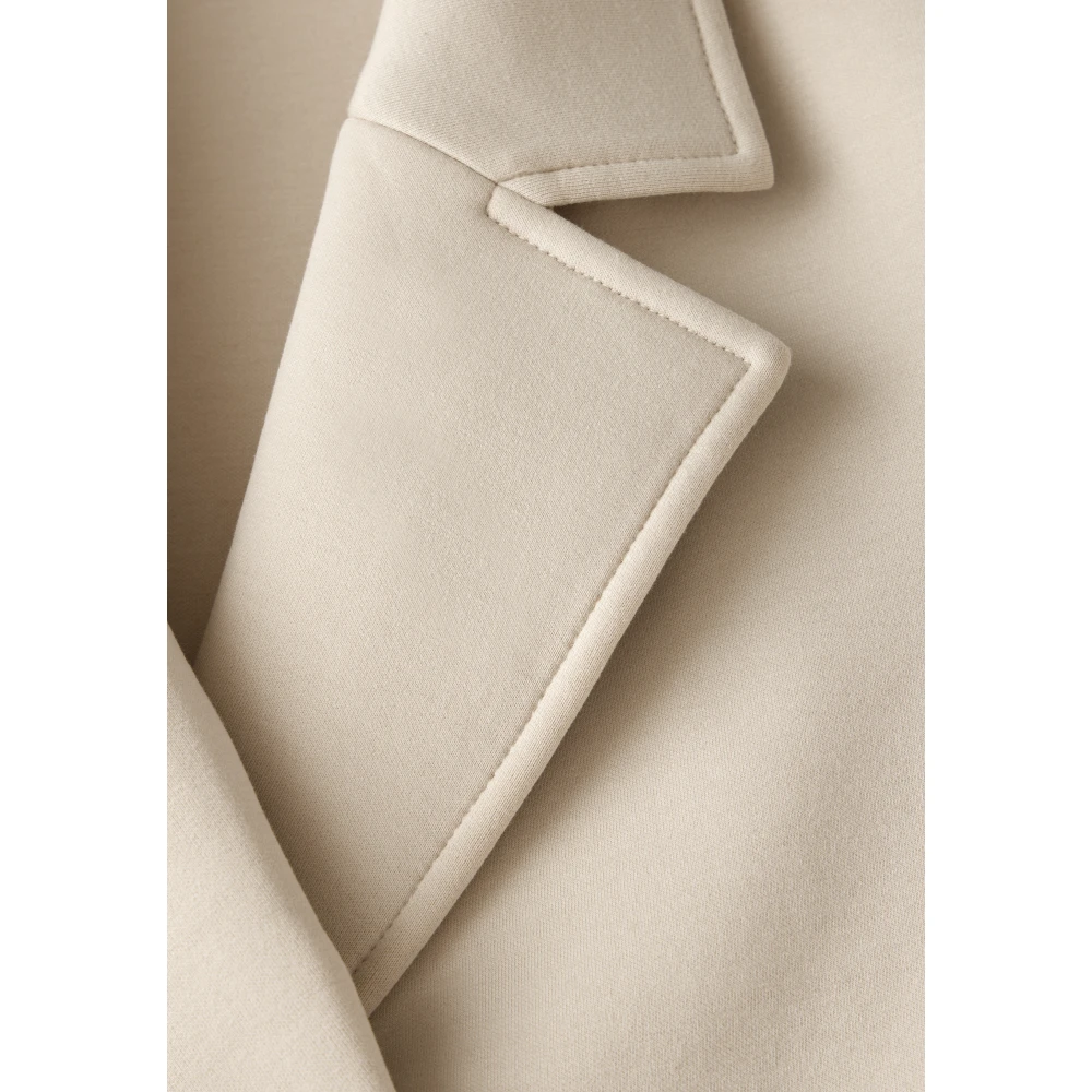cecil Scuba Jas met Revers Kraag en Zakken Beige Dames