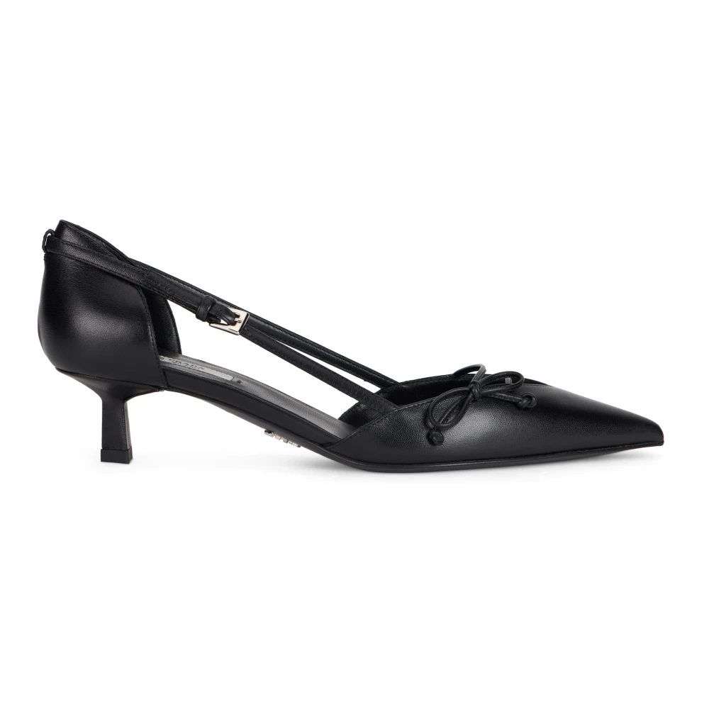 Prada Women's Black Open-Side Leather Pumps - Pumps - 6 Uk - Shoes