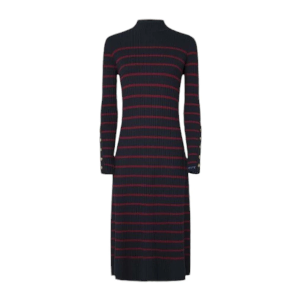 Pepe Jeans Blauwe Dulwich Jurk Blue Dames