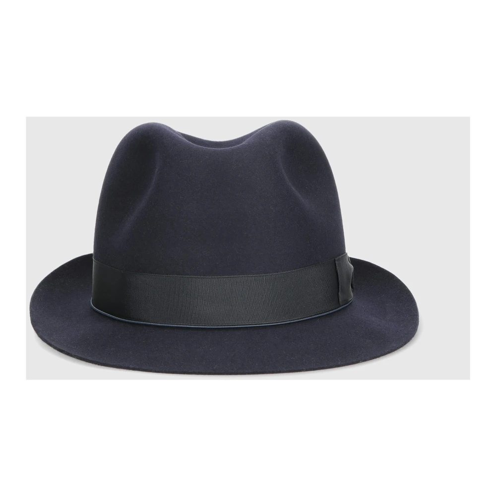 Borsalino Charlait Vilthoed met Kleine Rand Blue Heren