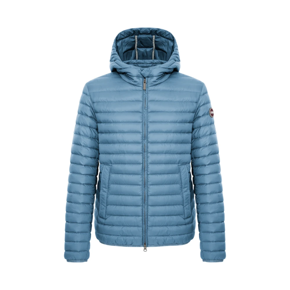 Colmar Men's Blue Down Jackets, Xl, Light Down Jacket With Hood
