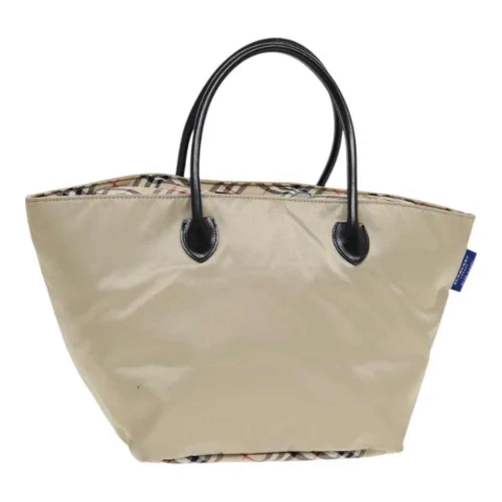 Burberry Vintage Pre-owned Nylon handbags Beige Dames