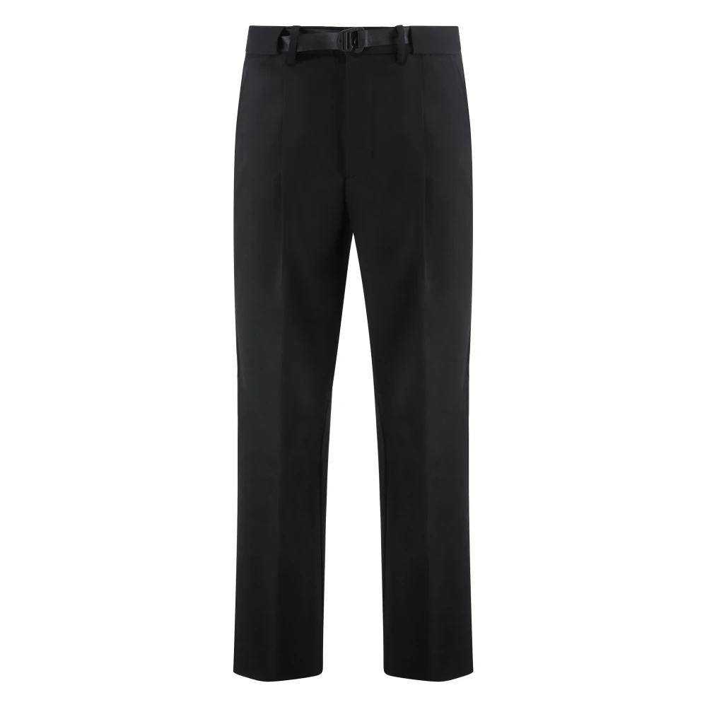 Moncler Black Straight Trousers, Male, M, Twill Trousers