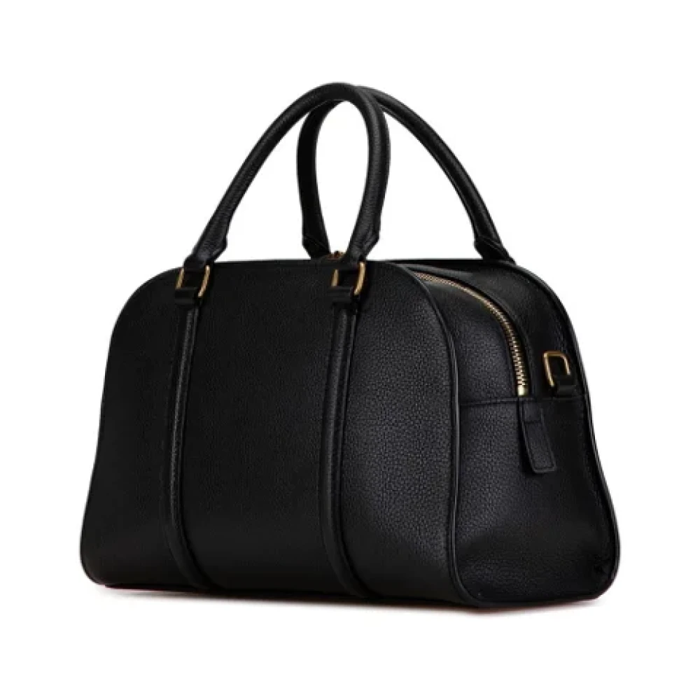 Saint Laurent Vintage Pre-owned Leather handbags Black Dames
