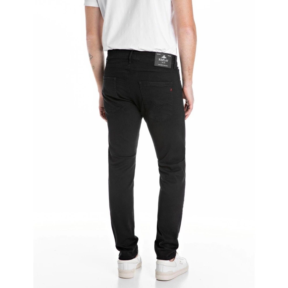 Replay Slim Fit Jeans Black Heren