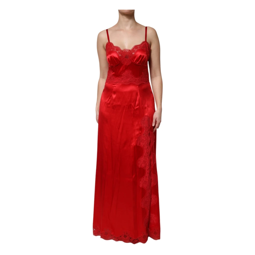 Dolce & Gabbana Women's Red Sleeveless Maxi Dress